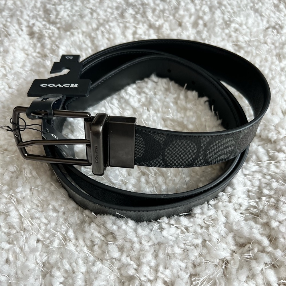 Coach Harness Buckle Reversible cut to size belt - Picture 4 of 14